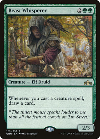 Susurrador de bestias (Paquete promocional) [Cartas promocionales de Gremios de Rávnica]