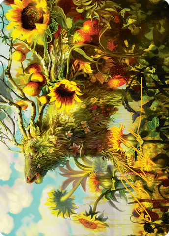 Beza, la carta de arte de Manantial Saltarín (con firma estampada en oro) [Serie de arte Bloomburrow]