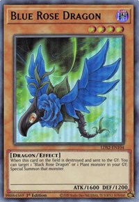 Dragon Rose Bleue (Vert) [LDS2-FR104] Ultra Rare