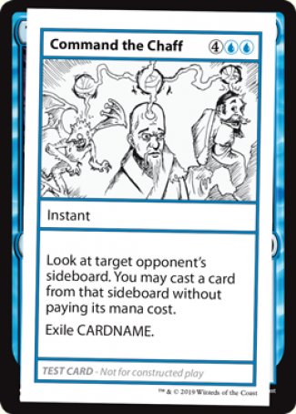 Commander l'ivraie (édition 2021) [Cartes de test de Myster Booster]