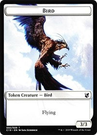 Pájaro (002) // Escultura Ficha de dos caras [Commander 2019 Tokens]