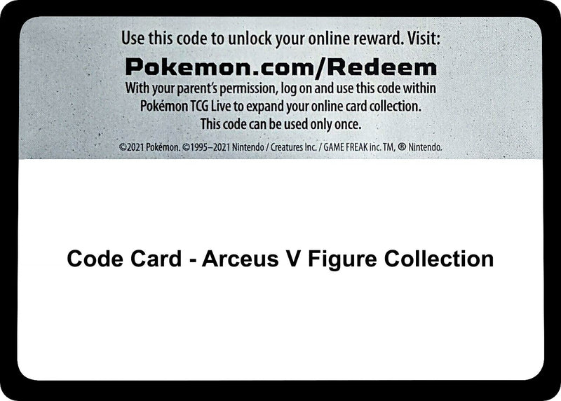 Image for Code Card - Arceus V Figure Collection - Pokemon