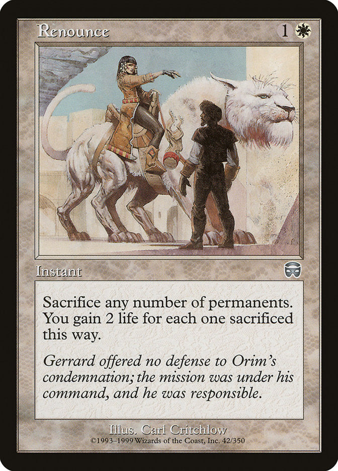 Reniement [Masques de Mercadia]