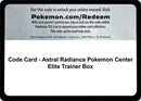 Image for Code Card - Astral Radiance Pokemon Center Elite Trainer Box - Pokemon