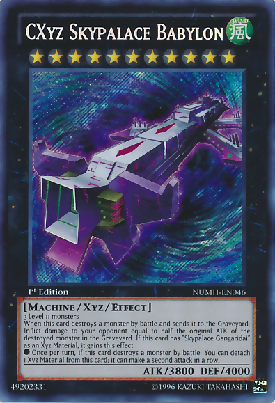 CXyz Skypalace Babylon [NUMH-FR046] Secret Rare