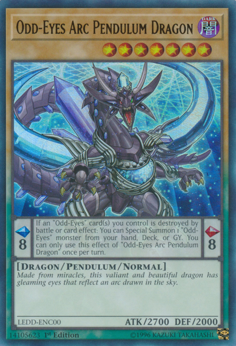 Dragon Pendule Arc-en-Ciel aux Yeux Impairs [LEDD-FRC00] Ultra Rare