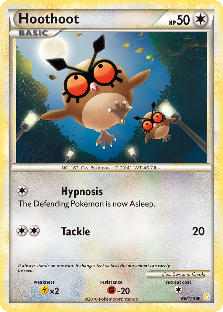 Hoothoot (66/123) [HeartGold & SoulSilver: Set de Base]