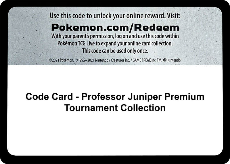Image for Code Card - Professor Juniper Premium Tournament Collection (MCAP) - Pokemon