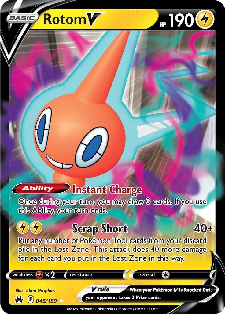 Rotom V (045/159) [Espada y Escudo: Cenit Supremo]