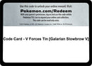 Image for Code Card - V Forces Tin [Galarian Slowbrow V] (MCAP) - Pokemon