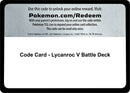 Image for Code Card - Lycanroc V Battle Deck (MCAP) - Pokemon