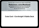 Image for Code Card - Corviknight V Battle Deck (MCAP) - Pokemon