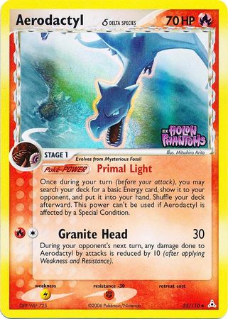 Aerodactyl (35/110) (Especie Delta) (Sellado) [EX: Holon Phantoms]