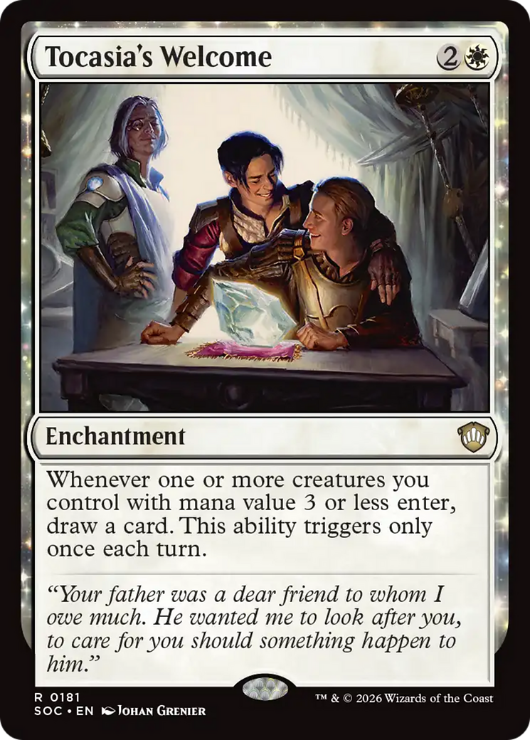 Bienvenida de Tocasia [Commander: Secretos de Strixhaven]