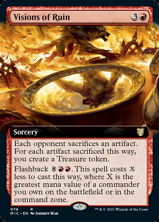 Visions de ruine (Extended Art) [Commander Innistrad : Chasse de Minuit]