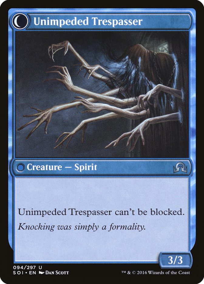Geist importun // Intrus incontrôlable [Ténèbres sur Innistrad]