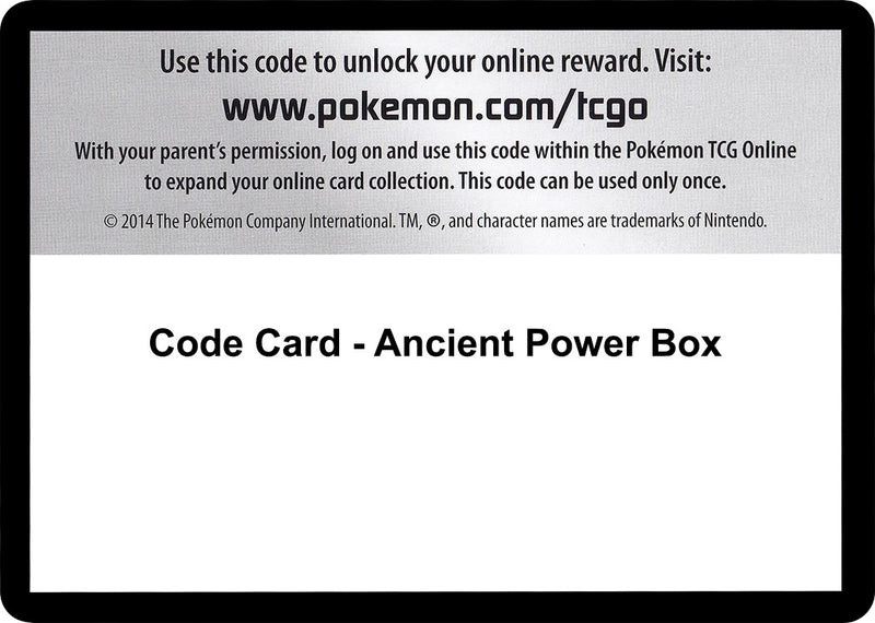 Image for Code Card - Ancient Power Box - Pokemon