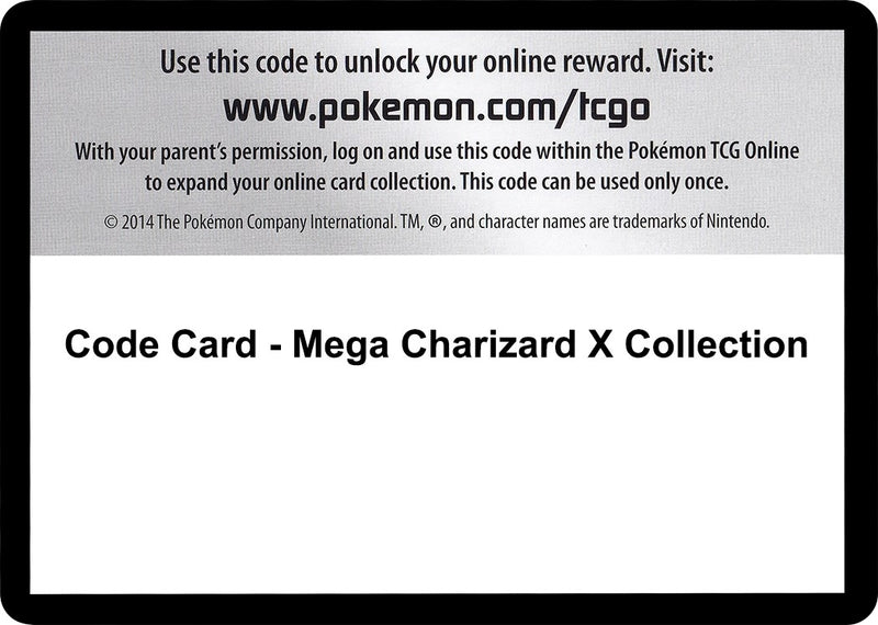 Image for Code Card - Mega Charizard X Collection - Pokemon