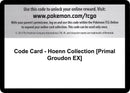 Image for Code Card - Hoenn Collection [Primal Groudon EX] - Pokemon