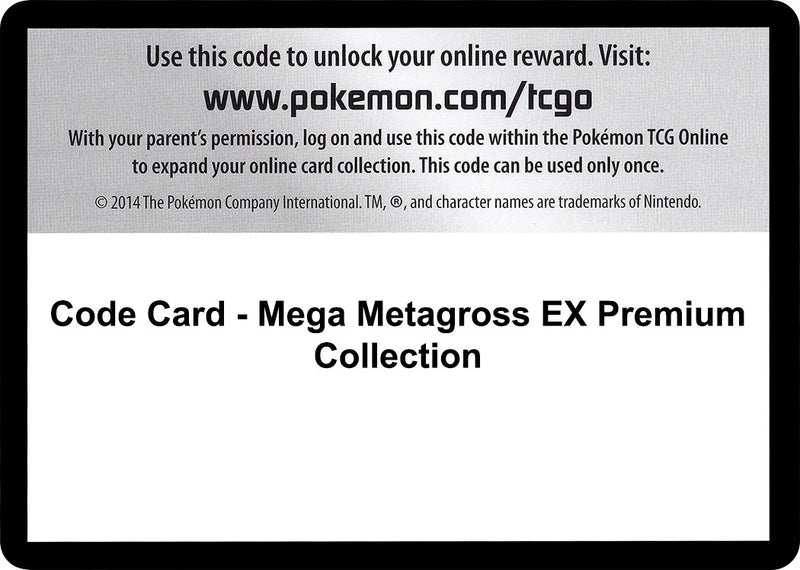 Image for Code Card - Mega Metagross EX Premium Collection - Pokemon