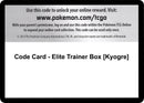 Image for Code Card - Elite Trainer Box [Kyogre] - Pokemon