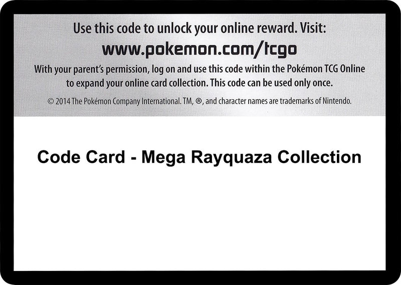 Image for Code Card - Mega Rayquaza Collection - Pokemon