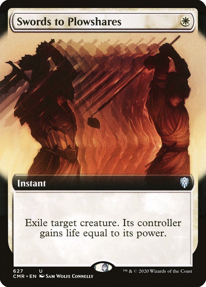 Espadas en Guadañas (Arte Extendido) [Commander Legends]