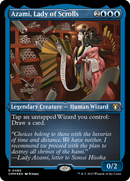 Azami, Dame des parchemins (Foil gravé) [Commander Masters]