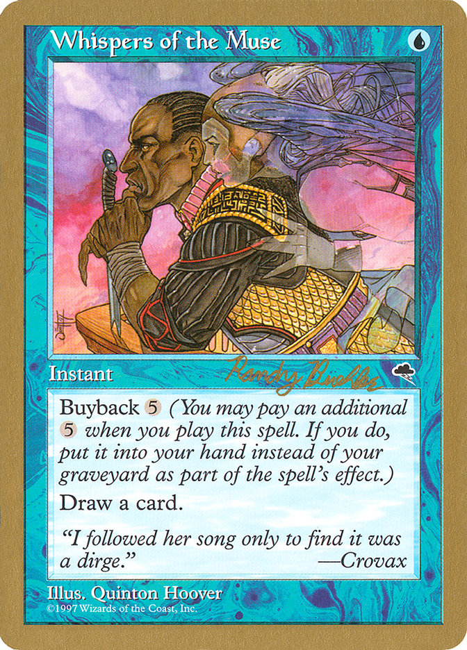 Chuchotis de la muse (Randy Buehler) [Decks des Championnats du Monde 1998]