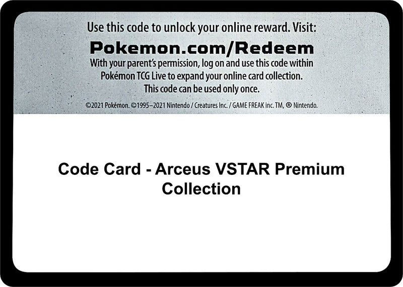 Image for Code Card - Arceus VSTAR Premium Collection - Pokemon