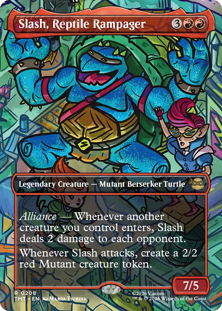 Slash, le saccageur reptilien (sans bordure) [Teenage Mutant Ninja Turtles]