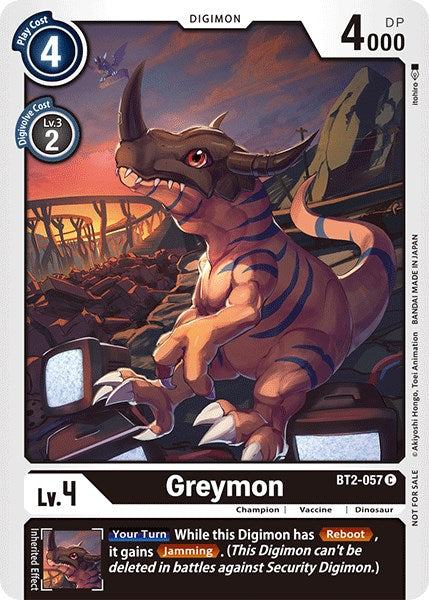 Greymon [BT2-057] (Official Tournament Pack Vol.3) [Promos de sobres de mejora especiales de lanzamiento]