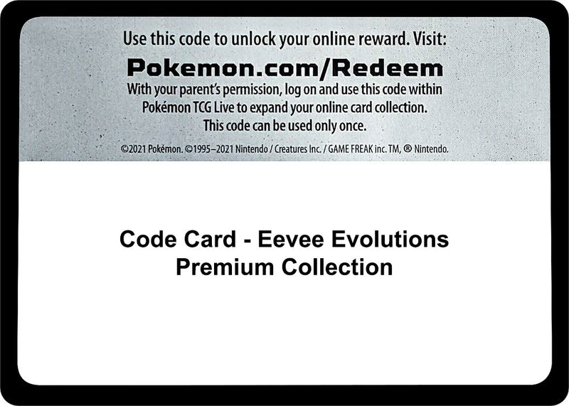 Image for Code Card - Eevee Evolutions Premium Collection (MCAP) - Pokemon