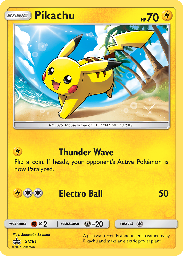 Pikachu (SM81) [Sol y Luna: Promociones Black Star]