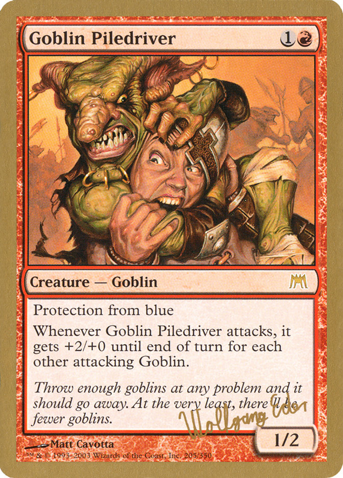 Conductor de carros de goblins (Wolfgang Eder) [Mazo del Campeonato Mundial 2003]