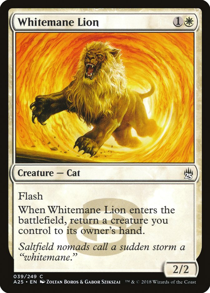 Lion crinière blanche [Masters 25]