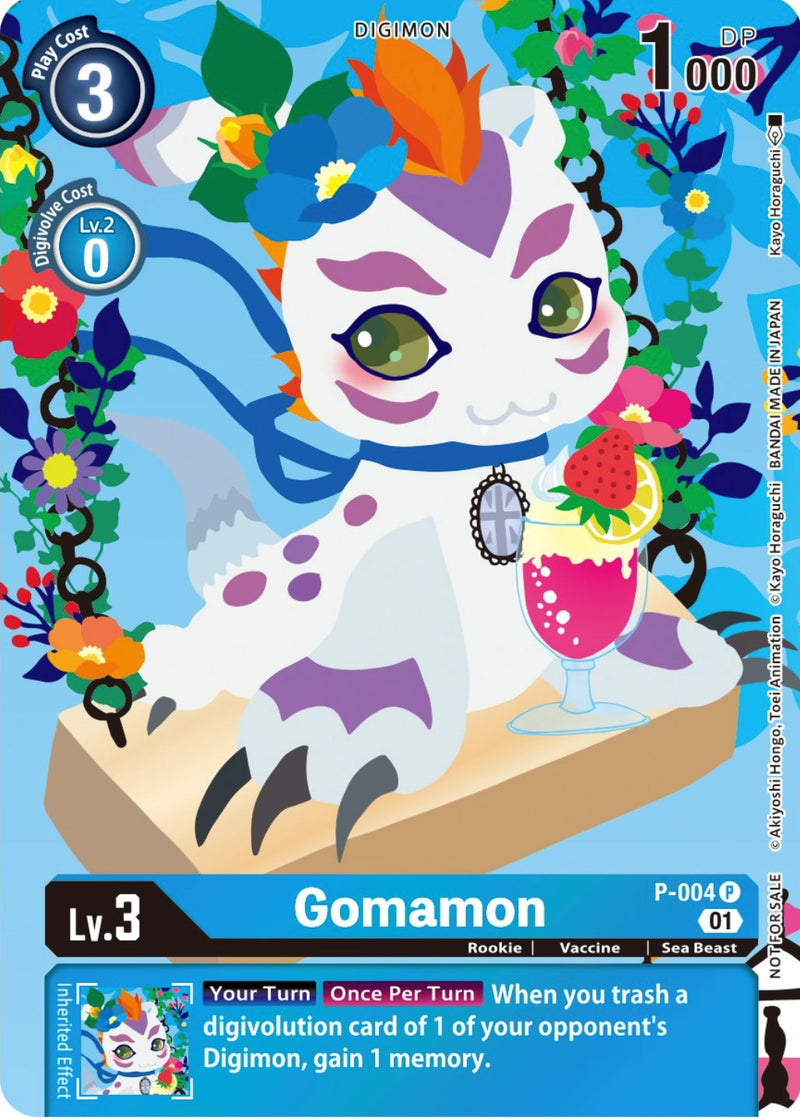 Gomamon [P-004] (Set de cartas del Tamer 2 Diversión floral) [Cartas promocionales]