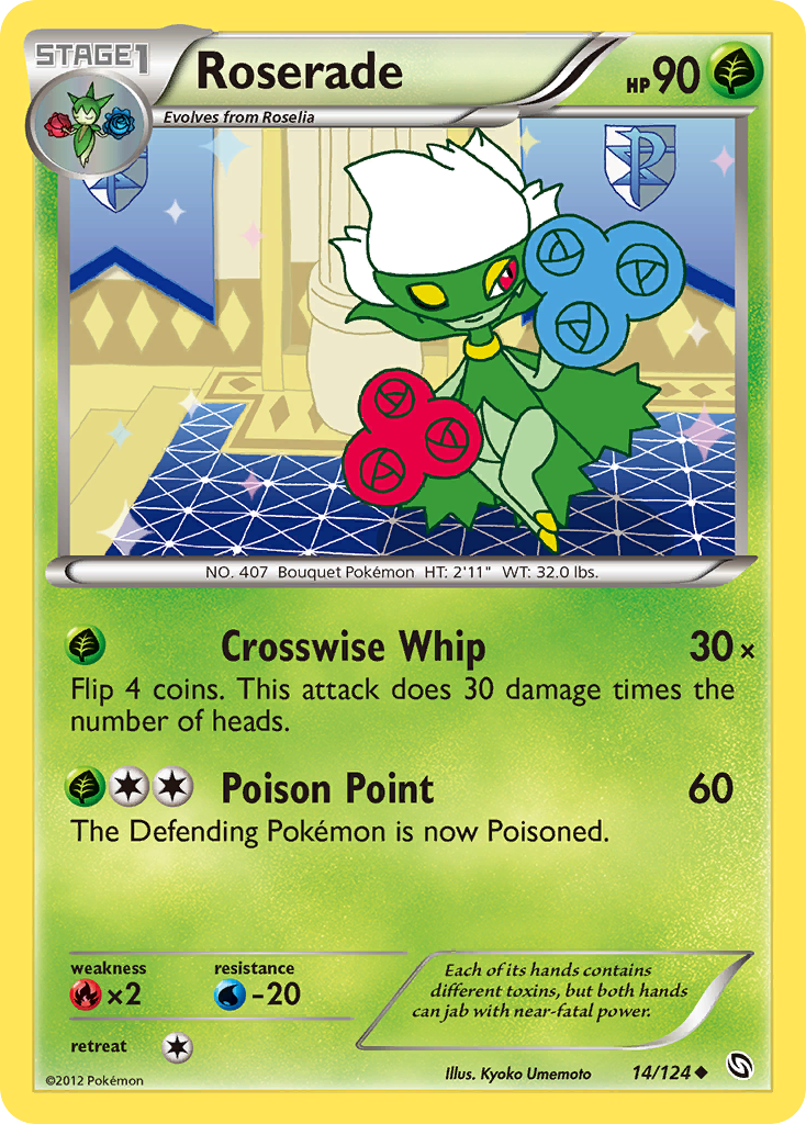 Roserade (14/124) [Negro y Blanco: Dragones Exaltados]