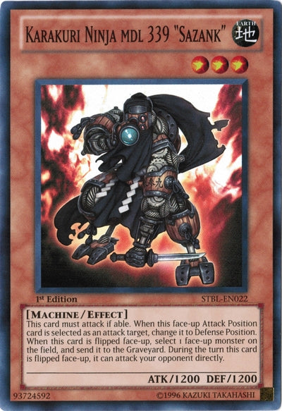 Karakuri Ninja mdl 339 Sazank [STBL-FR022] Super Rare
