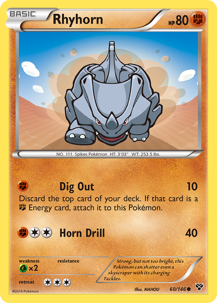 Rhinocorne (60/146) [XY: Set de Base]