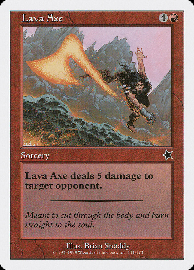 Hache de lave [Starter 1999]