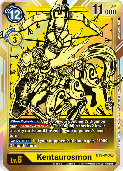 Kentaurosmon [BT3-043] (Arte Alternativo) [Lanzamiento de Booster Especial Ver.1.0]