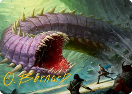 Carte illustrée Ver Pourpre (Signature dorée) [Donjons & Dragons : Aventures dans les Royaumes Oubliés - Série d'illustrations]