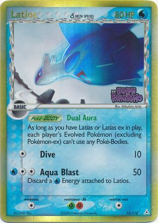 Latios (12/110) (Especie Delta) (Sellado) [EX: Fantasmas Holon]