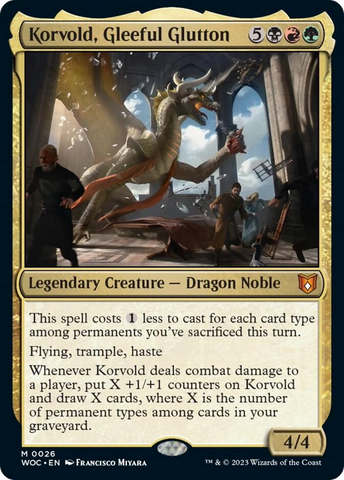Korvold, goinfre réjoui [Commandant Les friches d'Eldraine]