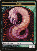 Guerrero felino // Gusano Ficha de dos caras [Commander 2018 Tokens]
