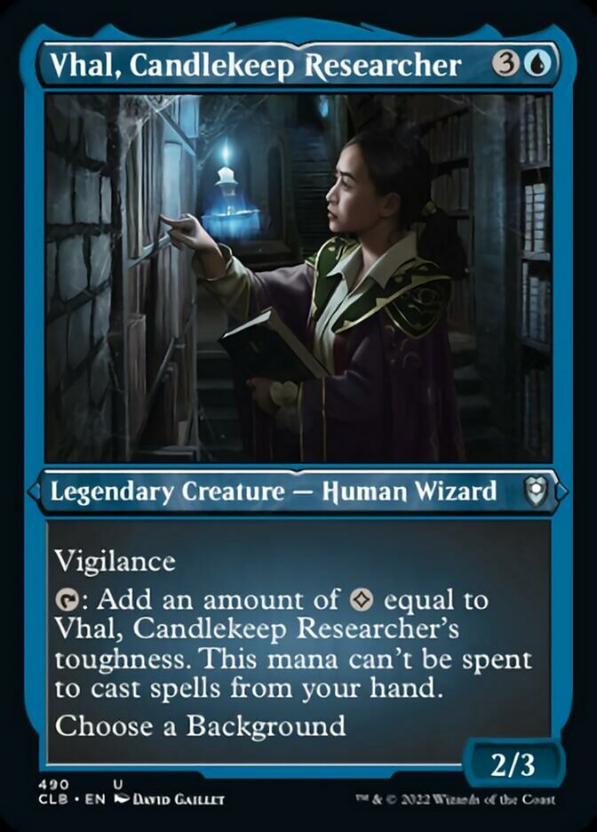 Vhal, chercheuse de Clairciel (gravé à l'acide) [Commander Legends : Battle for Baldur's Gate]