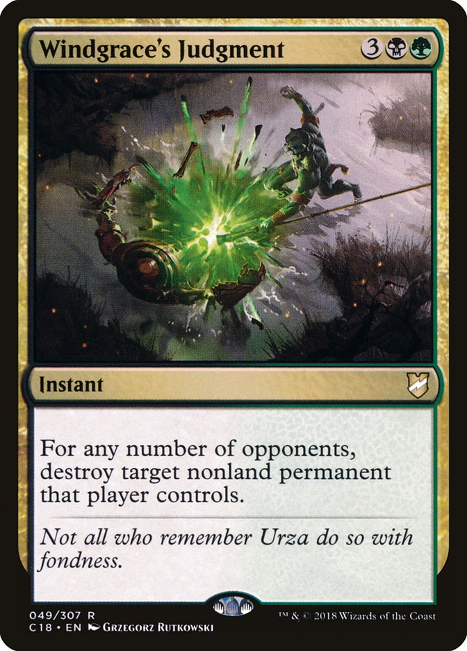 Le verdict de Windgrace [Commander 2018]