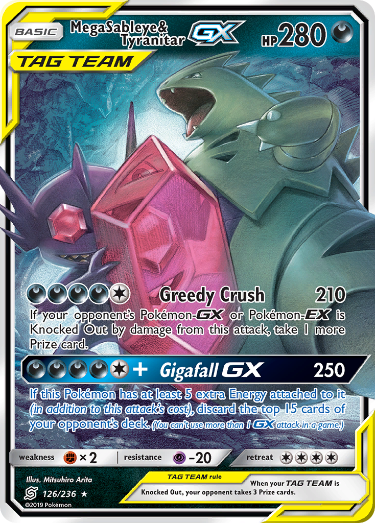 Mega Tenefix & Tyranocif GX (126/236) [Soleil et Lune : Harmonie des Esprits]