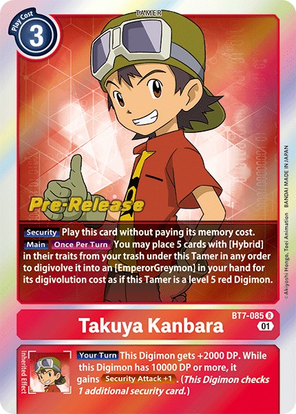 Takuya Kanbara [BT7-085] [Cartas de prelanzamiento de Next Adventure]